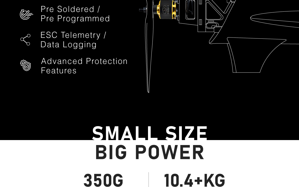 Scorpion A-4225 V2 PNP Combo (6s/90E+/20cc-25cc+/3108w) features